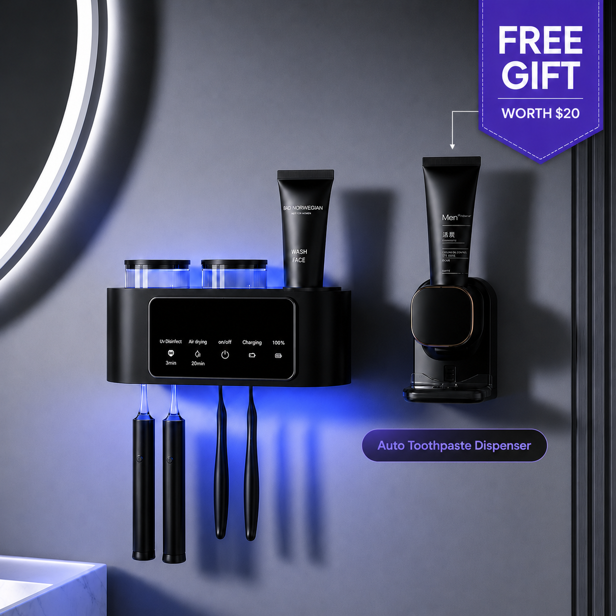 Sterilising toothbrush Holder